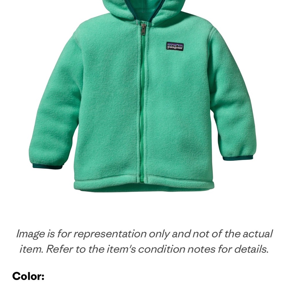 Patagonia Kids' Mint Green Fleece Hoodie